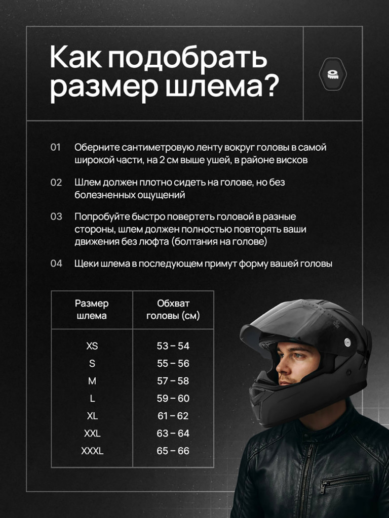 Мотошлем модуляр Yema YM-926-1