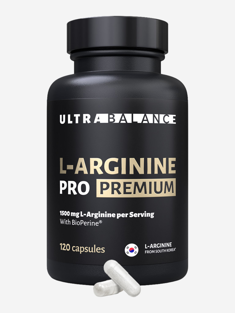 L-Arginine Ultrabalance L аргинин аминокислота для иммунитета, поддержки мышц, красоты взрослым, 120 капсул