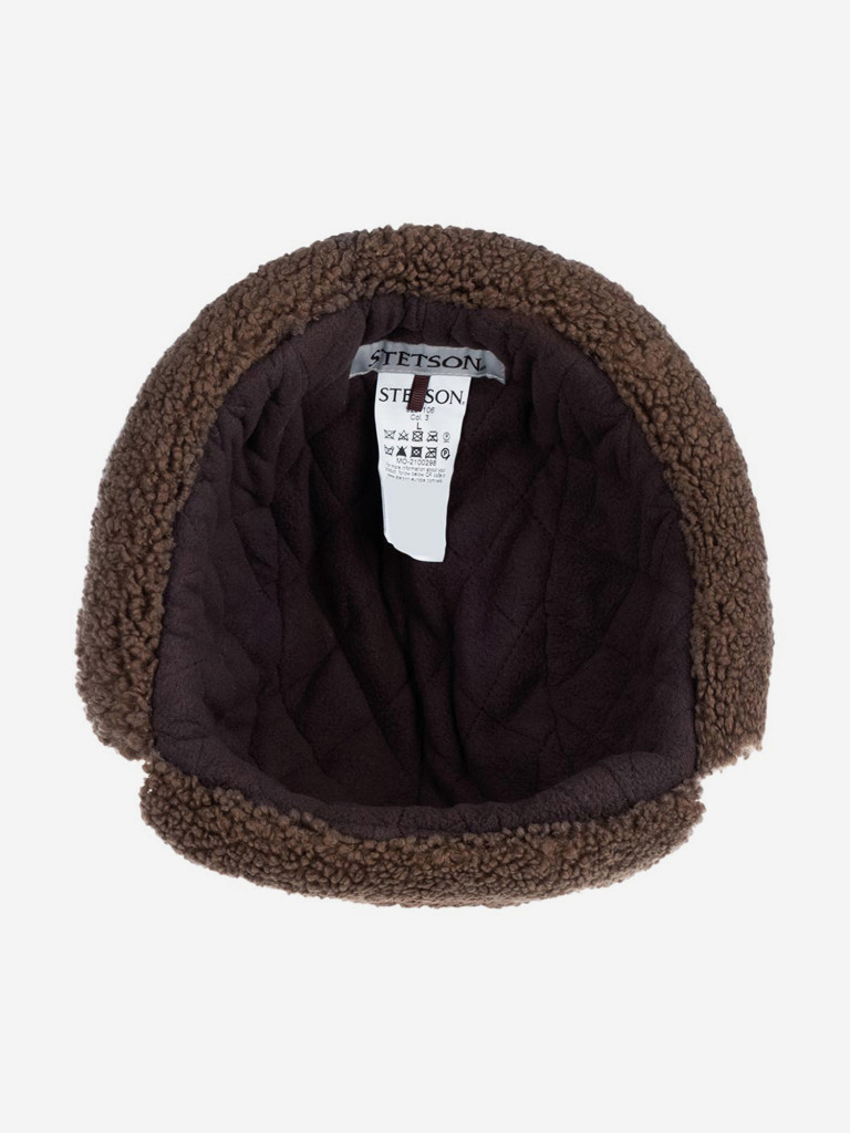 Шапка-ушанка STETSON 9291106 BOMBER CAP SOFT COTTON/CORD (серый)