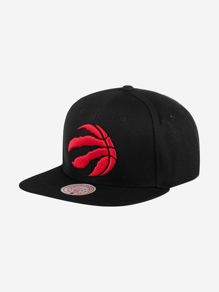 Бейсболка с прямым козырьком MITCHELL NESS HHSS3256-TRAYYPPPBLCK Toronto Raptors NBA