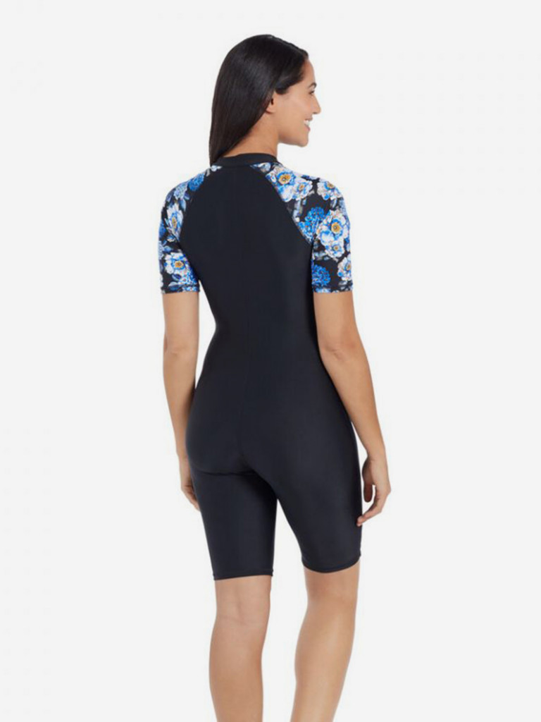 Гидрокостюм тренировочный женский Zoggs Kneesuit Sleeve Print