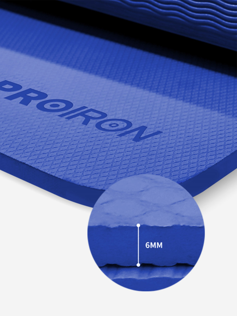Коврик складной PROIRON для йоги и фитнеса 1830х610х6 мм TPE