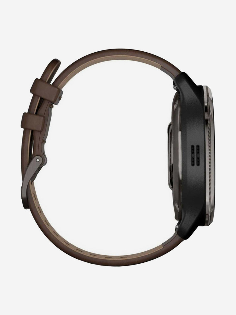 Спортивные наручные часы Garmin Venu 2 Plus Black Slate, Leather