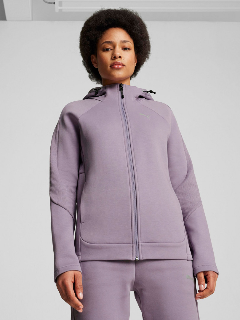 фото Толстовка женская puma evostripe, фиолетовый