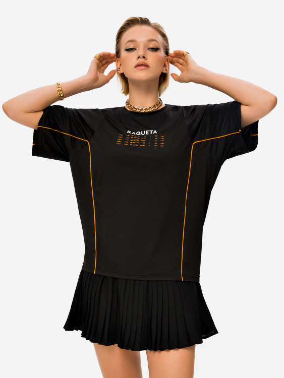 Футболка женская RAQUETA SPORT All in One Black'n Orange
