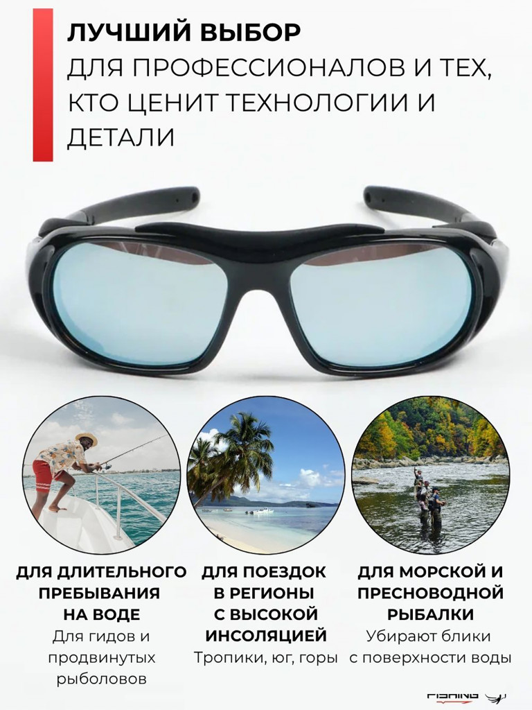 Очки поляризационные солнцезащитные Extreme Fishing Addiction ADD-512