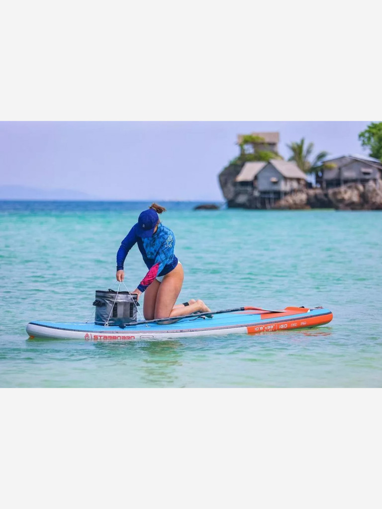 Сапборд надувной двухслойный Starboard iGO Club Deluxe Dc 10.8х33х6 S24, 325x84x15 см