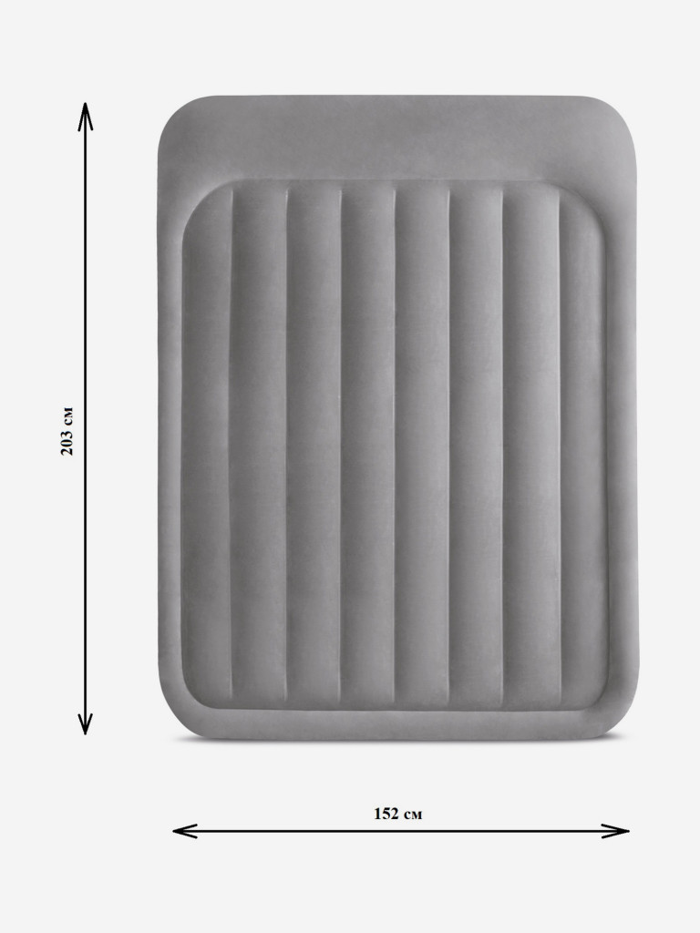Кровать надувная Intex 64136 DELUXE PILLOW REST RAISED BED, Queen, 152х203х42 см, с насосом 220В
