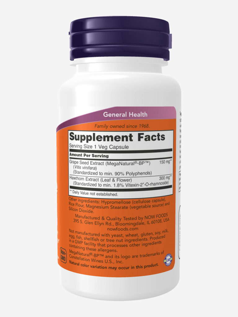 NOW Блад Преше Хелс 660мг 90капс