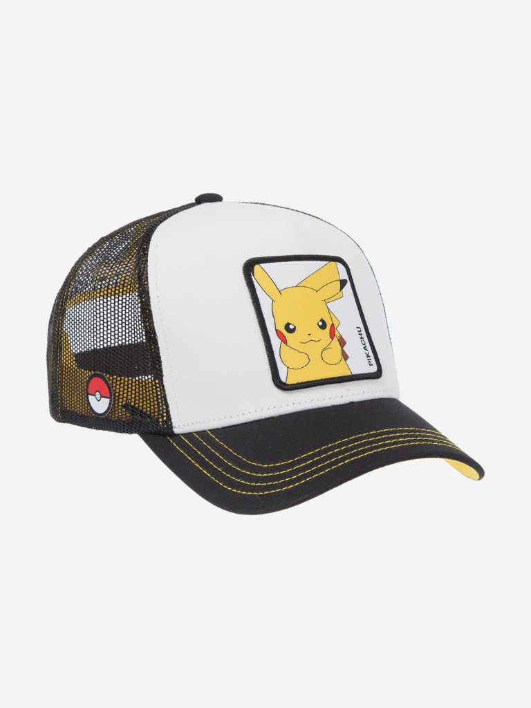 Бейсболка с сеточкой CAPSLAB CL/PKM6/1/CT/ELE Pokemon Pikachu (белый)