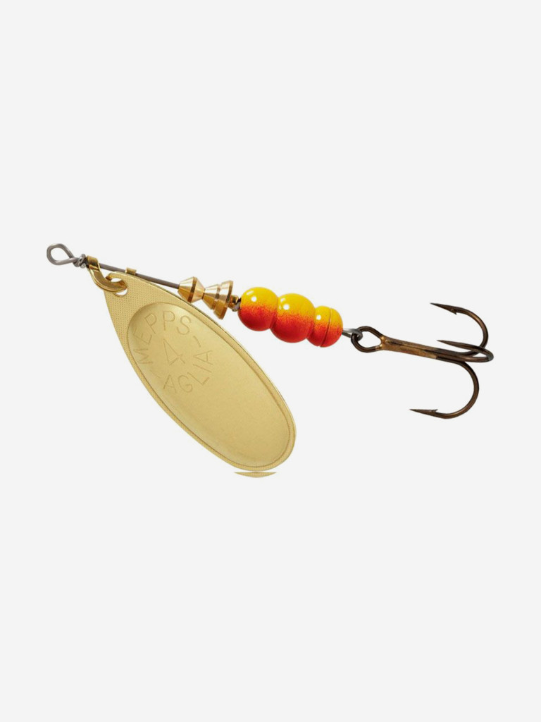 Блесна для рыбалки вертушка Mepps AGLIA 4, Gold, комплект из 5 штук