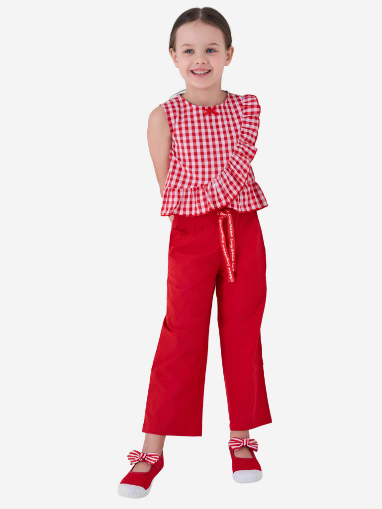 Комплект для девочек: блузка, брюки PlayToday