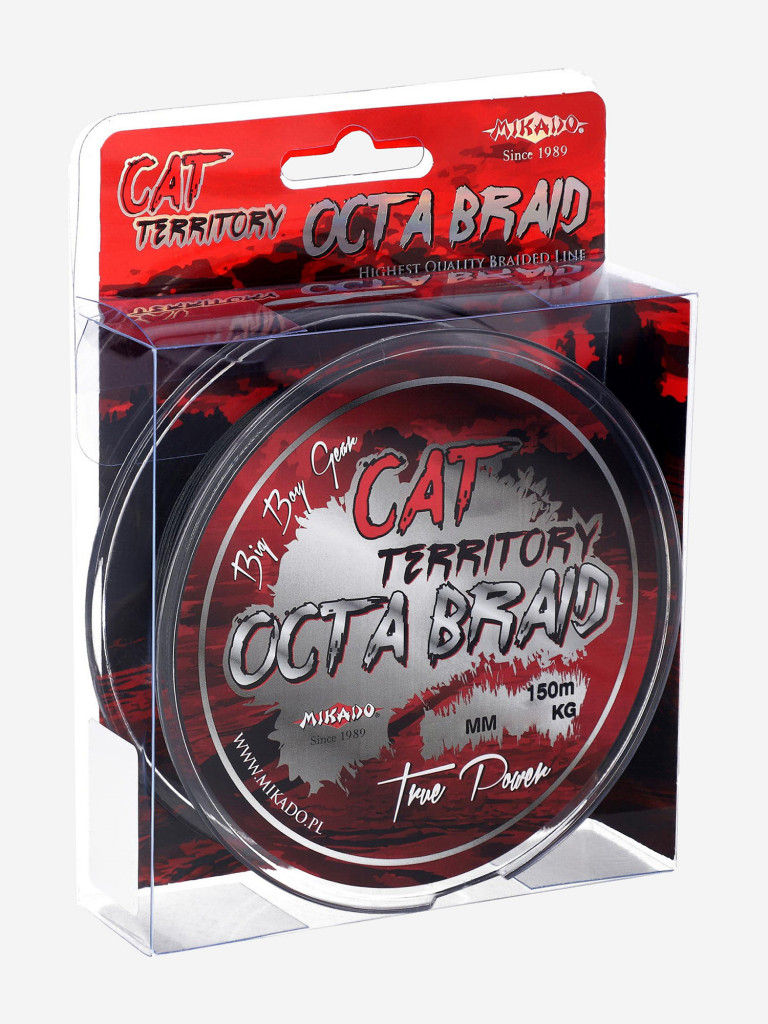 Плетеный шнур Mikado CAT TERRITORY OCTA 0,70 green (150 м) - 76.40 кг.