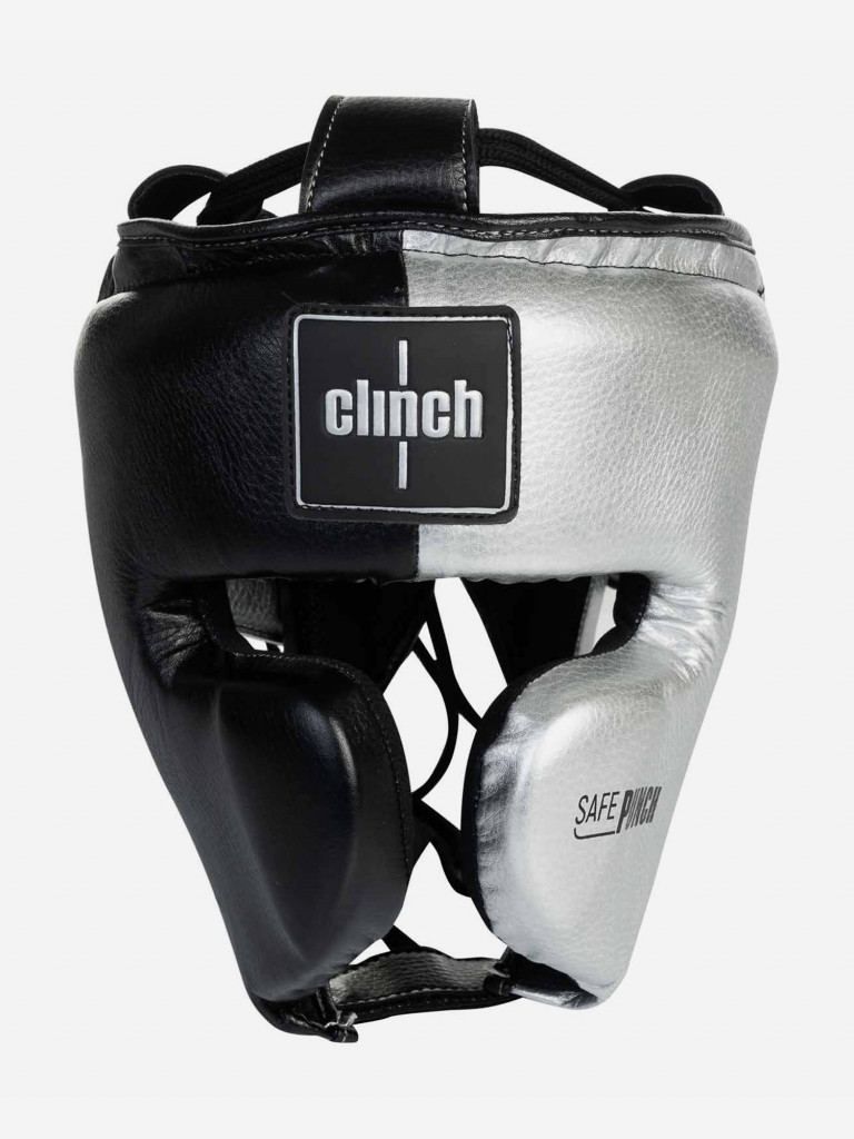 Шлем боксерский Clinch Punch 2.0 черно-серебристый