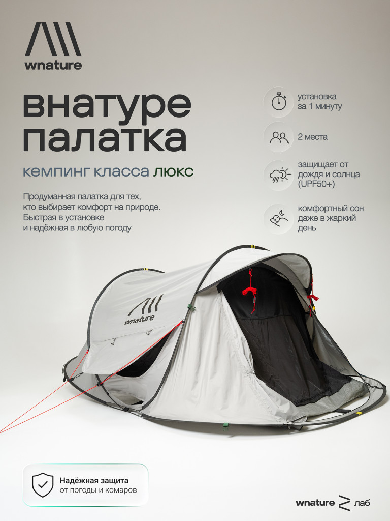 Палатка 2-местная быстросборная wnature palatka 2