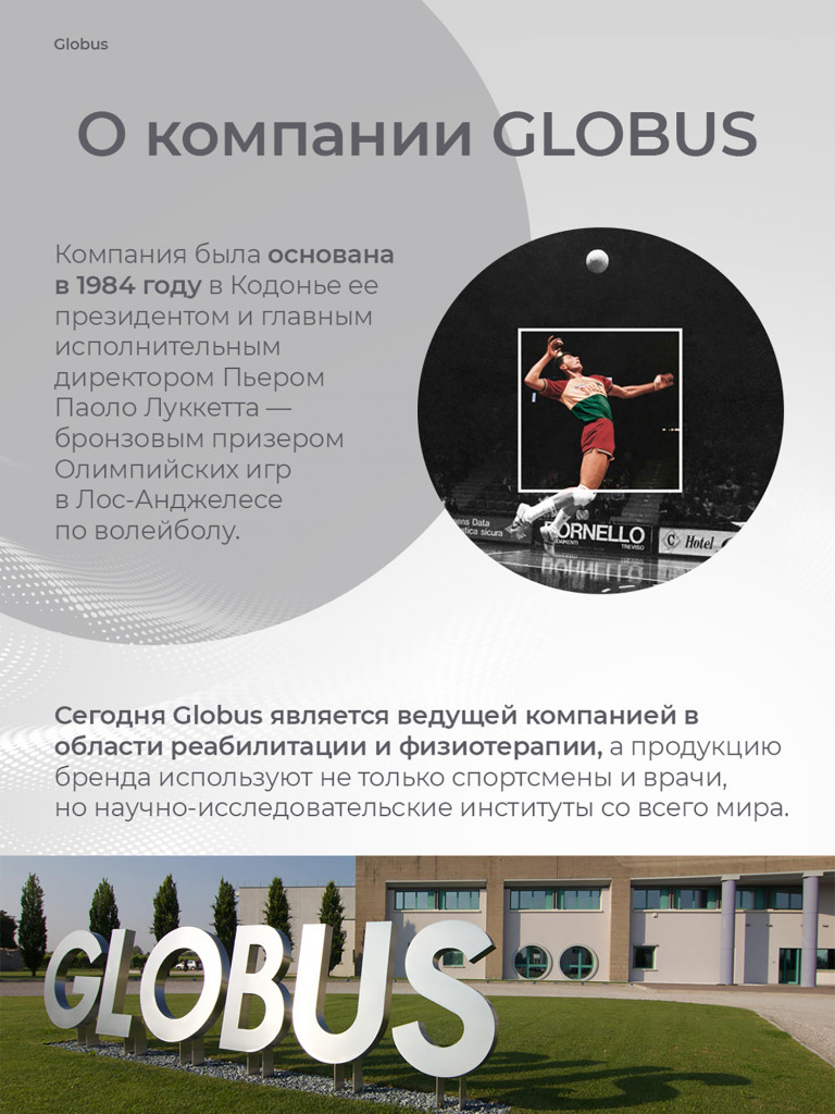 Миостимулятор микротоковый GLOBUS The TRIATHLON, электрический массажер для мышц тела, пресса, 424 программы