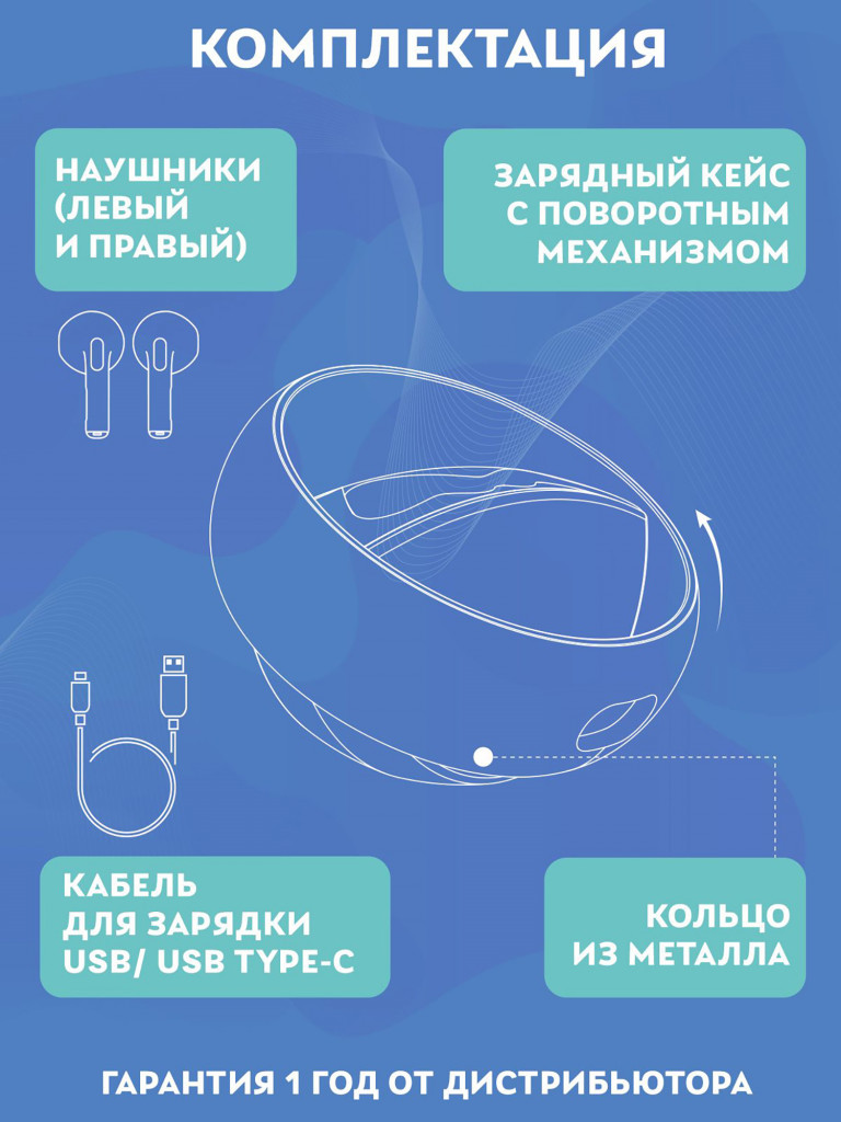 Беспроводные наушники TWS Disney Микки Маус