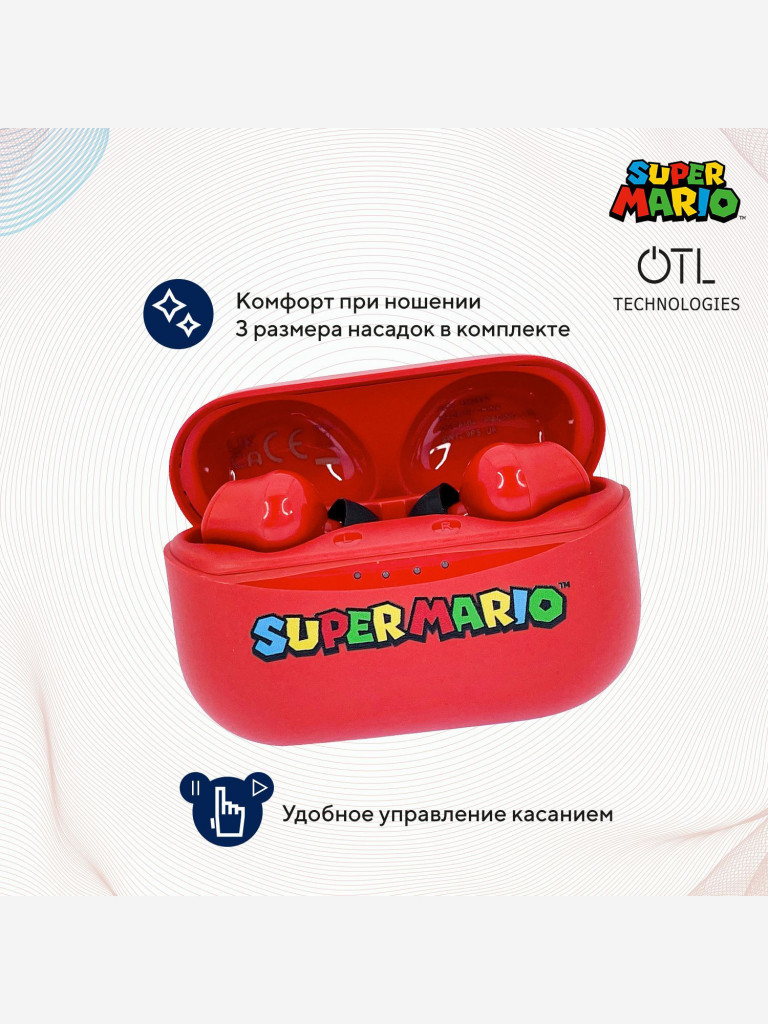 Беспроводные наушники OTL Technologies Mario Red