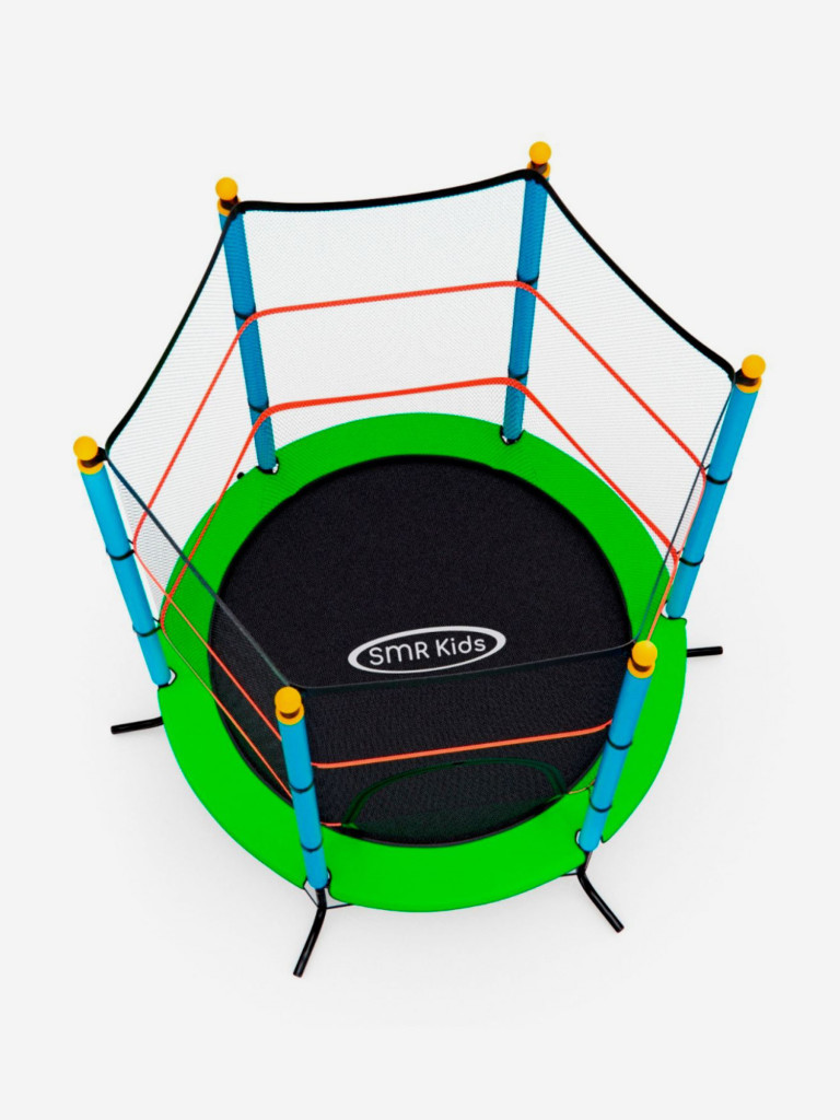 Батут детский DFC SMRKIDS 55" с сеткой, GREEN