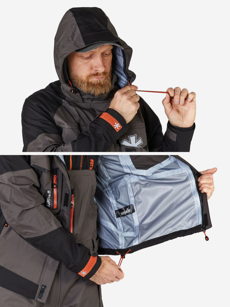 Костюм мужской Norfin PRO DRY 3 CAMO 51450 демисезонный мембранный для рыбалки и охоты