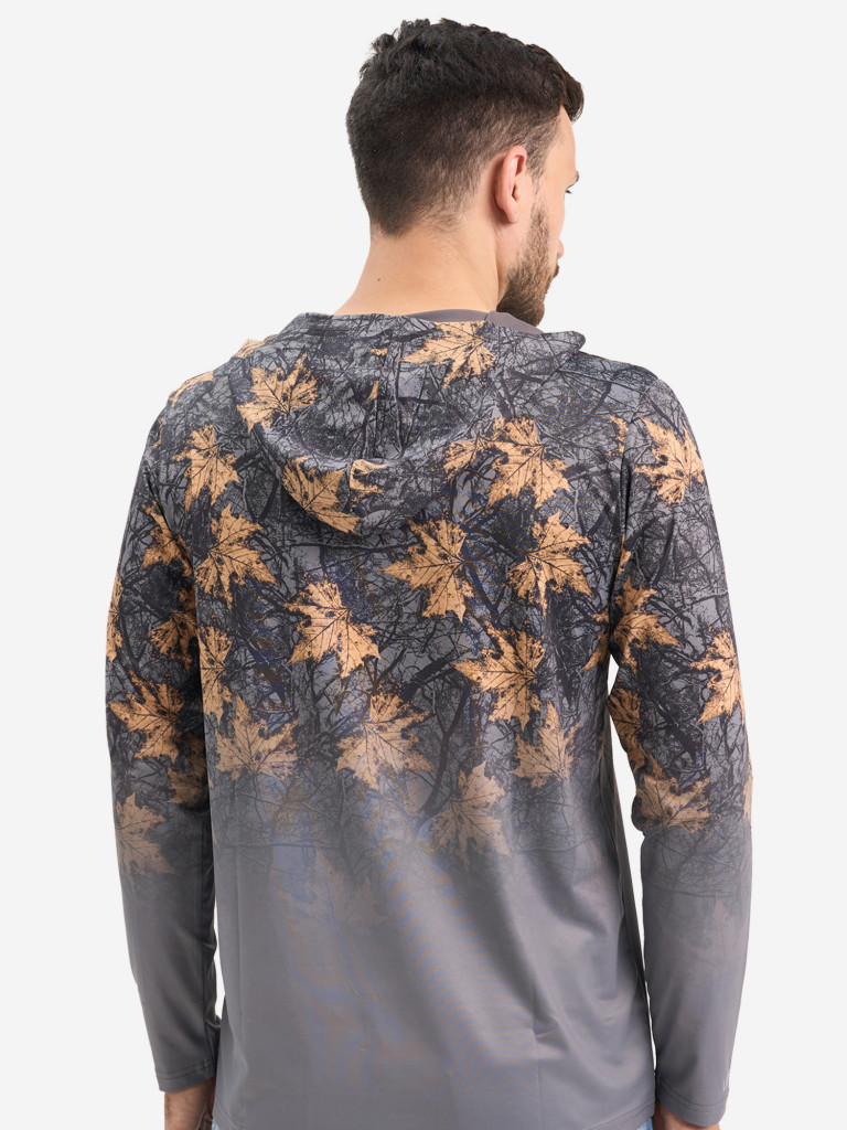 Лонгслив мужской Extreme Fishing ADD-G707H для рыбалки, с капюшоном, UPF50+ с защитой от насекомых