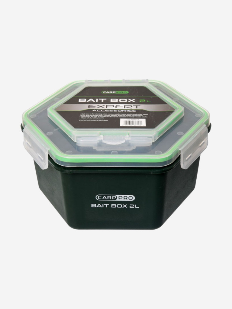 Контейнер для прикормки CARP PRO 2л с крышкой без отверствий