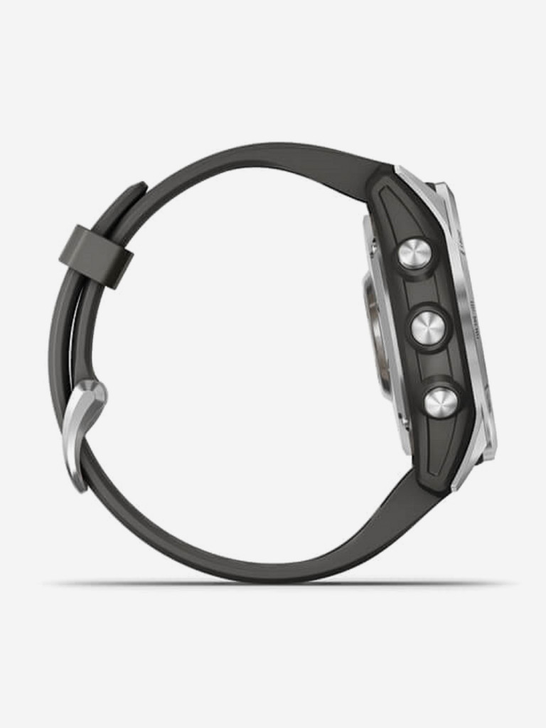 Часы Garmin Fenix 7S, серебристые с графитовым ремешком 010-02539-01