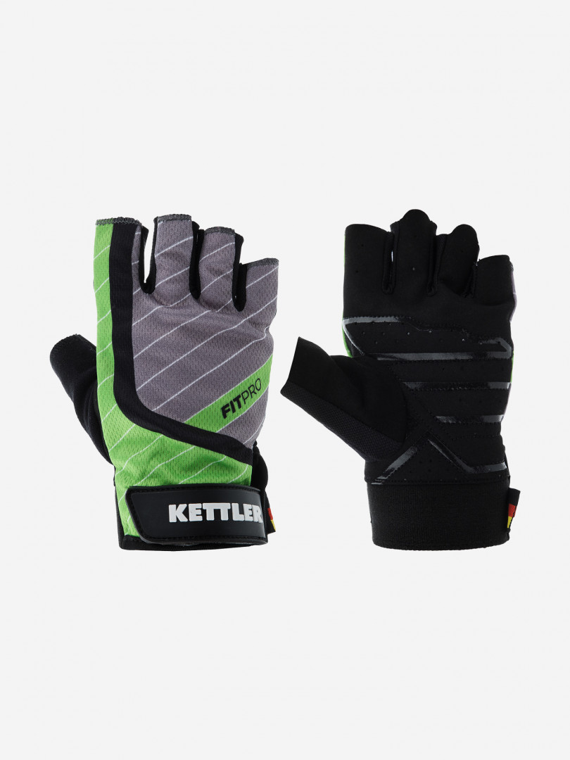 фото Перчатки для фитнеса kettler fitness gloves ak-310m-g2, зеленый