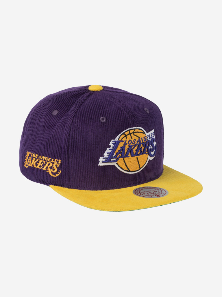 Бейсболка с прямым козырьком MITCHELL NESS HS10402-LALPURP Los Angeles Lakers NBA (фиолетовый)