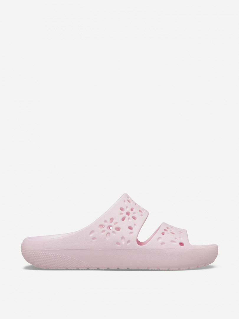 Сандалии женские Crocs Classic Floral Cut Out Розовый 4699₽
