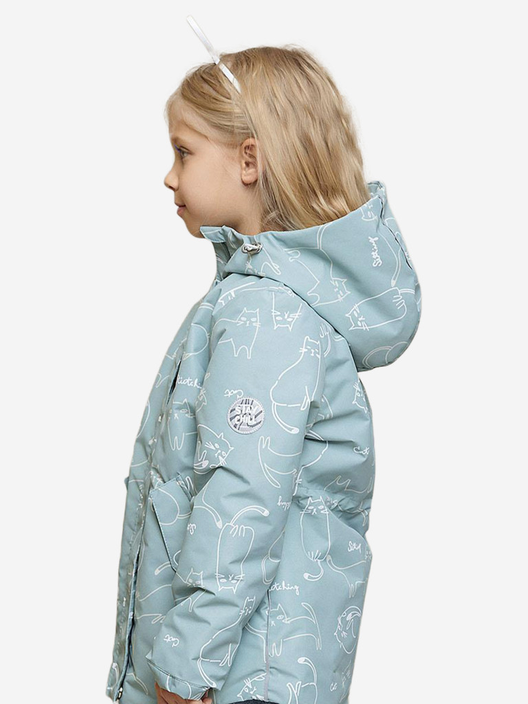 Парка для девочки batik Франческа принт ветивер