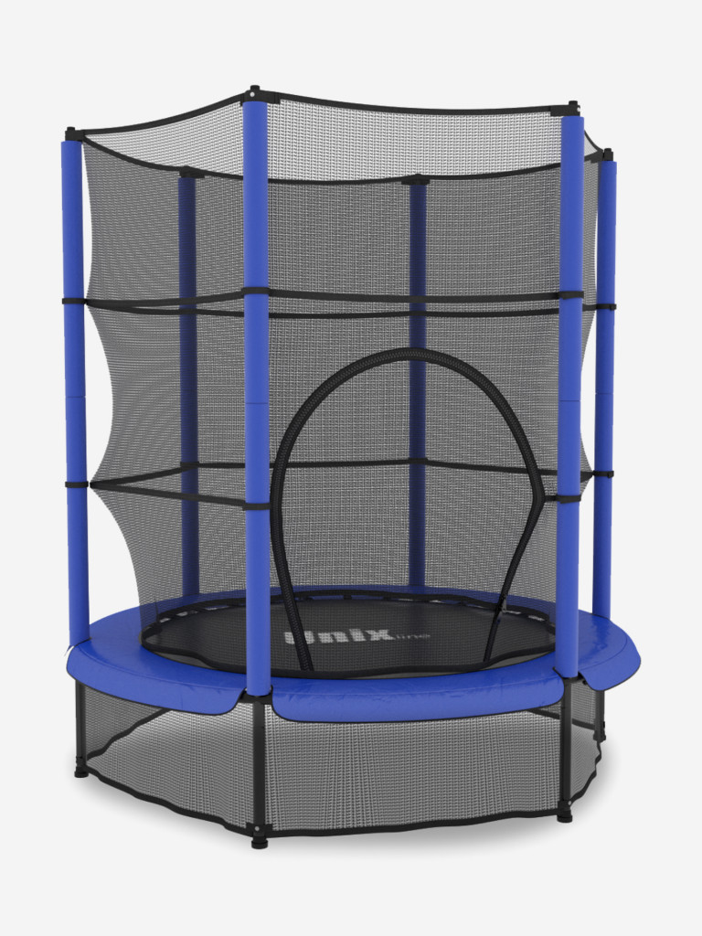 Батут каркасный для детей UNIX Line Kids 4,6 ft, общий диаметр 140 см, до 50 кг