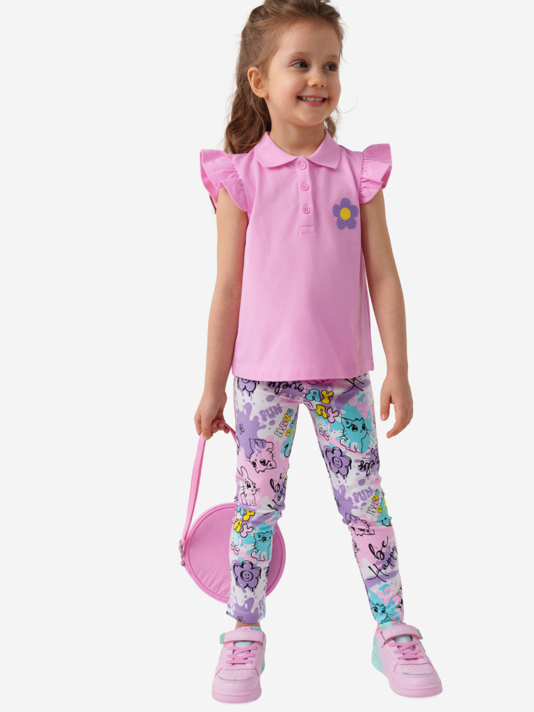 Футболка-поло для девочки PlayToday