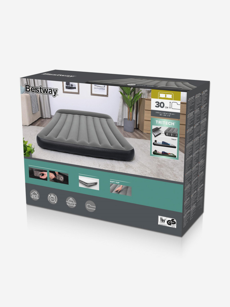 Матрас Bestway 67464 надувной c встроенным насосом 220В 152х203х30