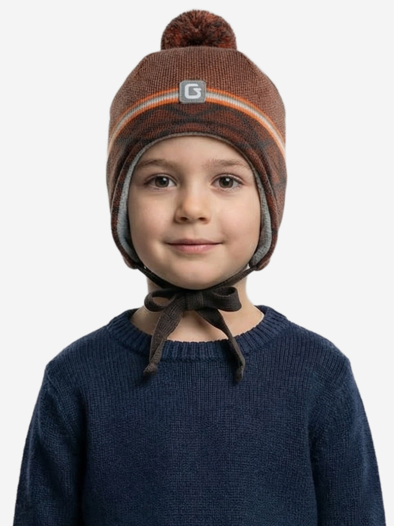 Шапка для мальчика GUSTI GW25AC1219B-BROWN
