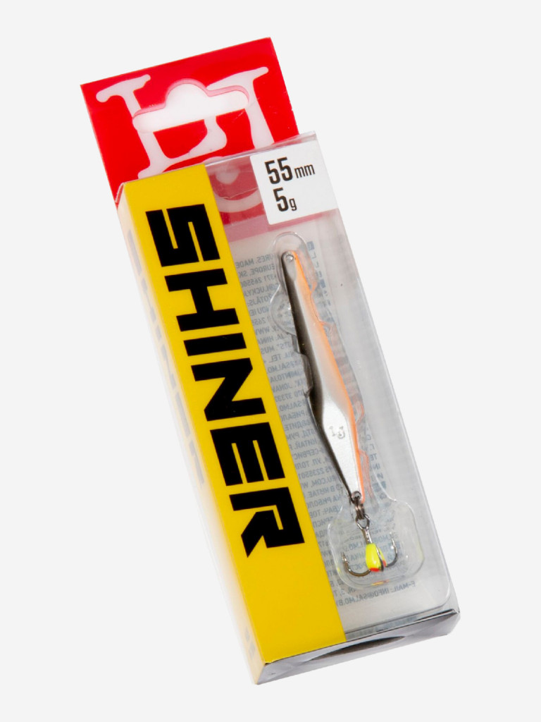 Блесна вертикальная зимняя Lucky John SHINER, длина 55 мм Minnow, блистер