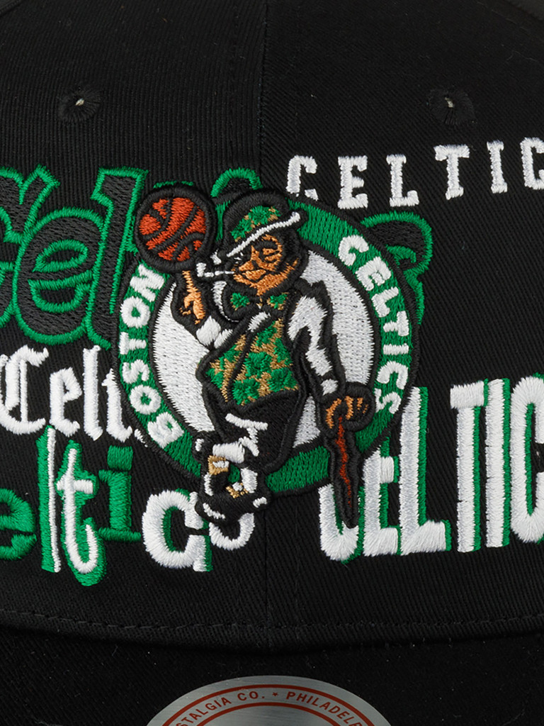 Бейсболка MITCHELL NESS HHSS6572-BCEYYPPPBLCK Boston Celtics NBA (черный)