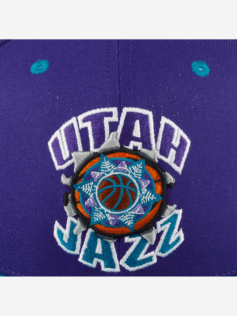 Бейсболка с прямым козырьком MITCHELL NESS HHSS5146-UJAYYPPPPURP Utah Jazz NBA