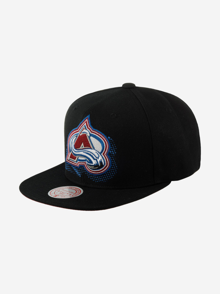 Бейсболка с прямым козырьком MITCHELL NESS HHSS6085-CAVYYPPPBLCK Colorado Avalanche NHL (черный)