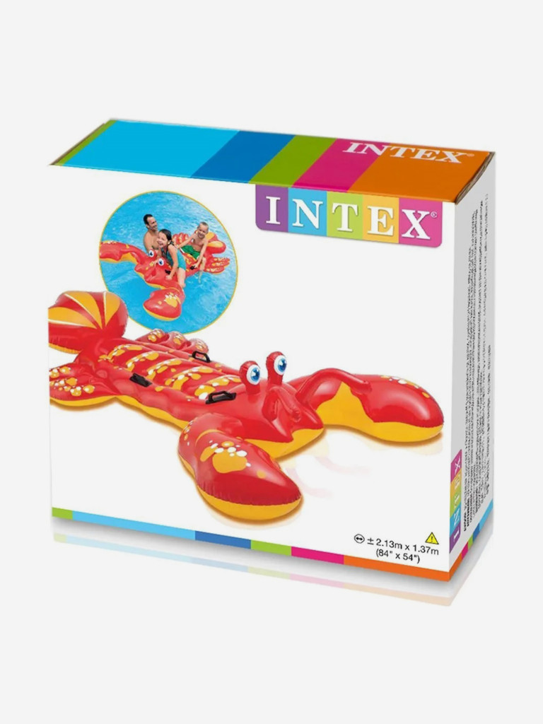 Надувная игрушка-наездник Intex 57528 "Краб" (213х137см) 3+