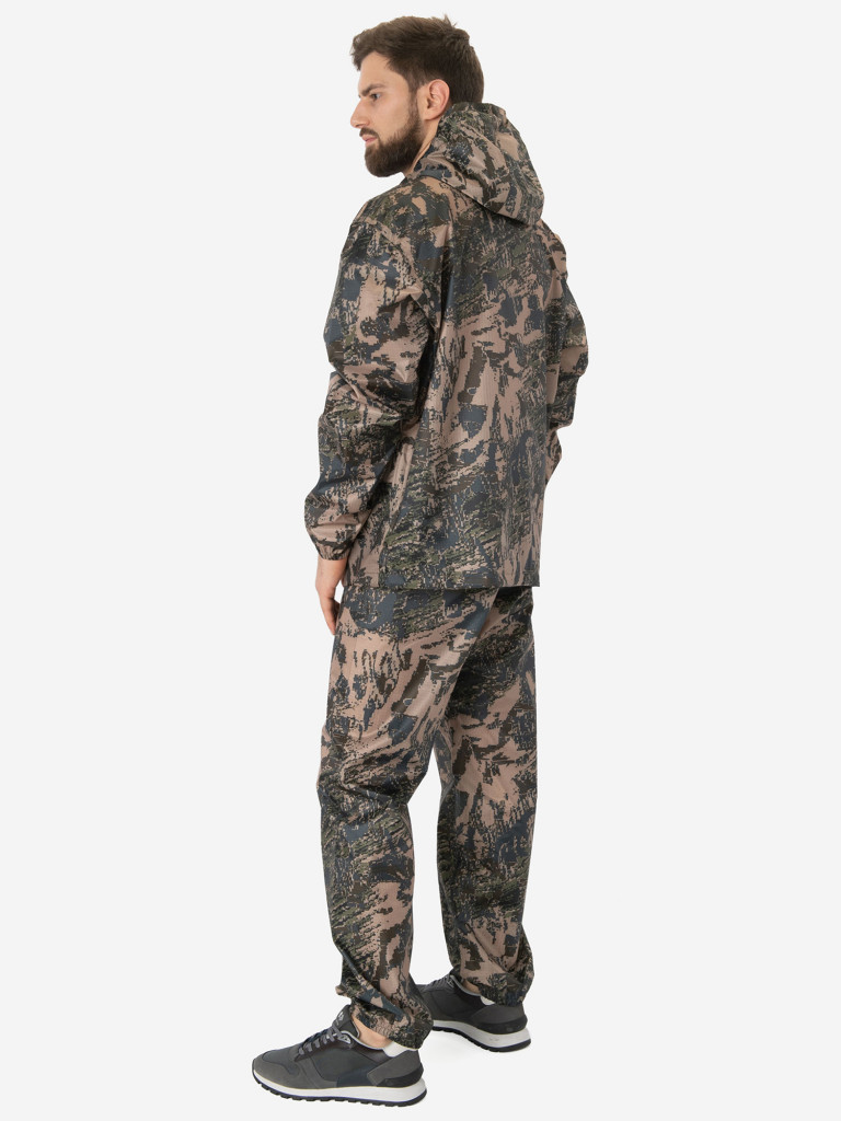 Костюм-дождевик мужской Huntsman ВВЗ Склон-2 для рыбалки и охоты, ткань таффета 3000 мм вод.ст.