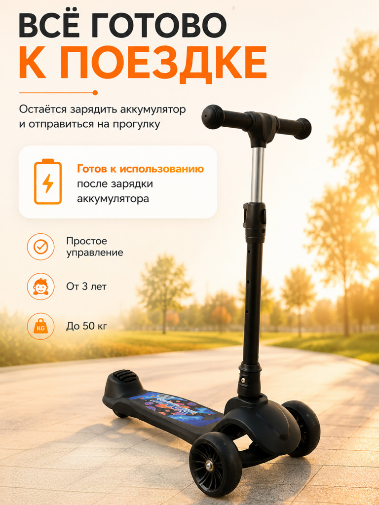 Электросамокат Samik Kids