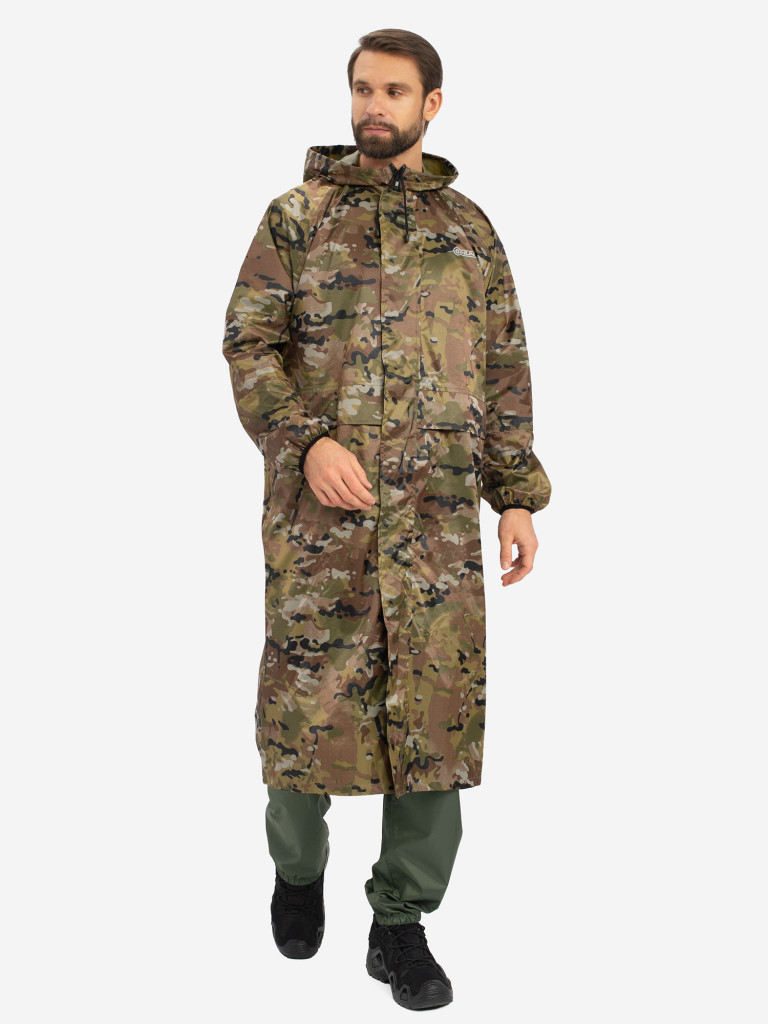 Плащ мужской Huntsman ВВЗ для рыбалки и охоты, ткань таффета PVC 20000 мм вод.ст.