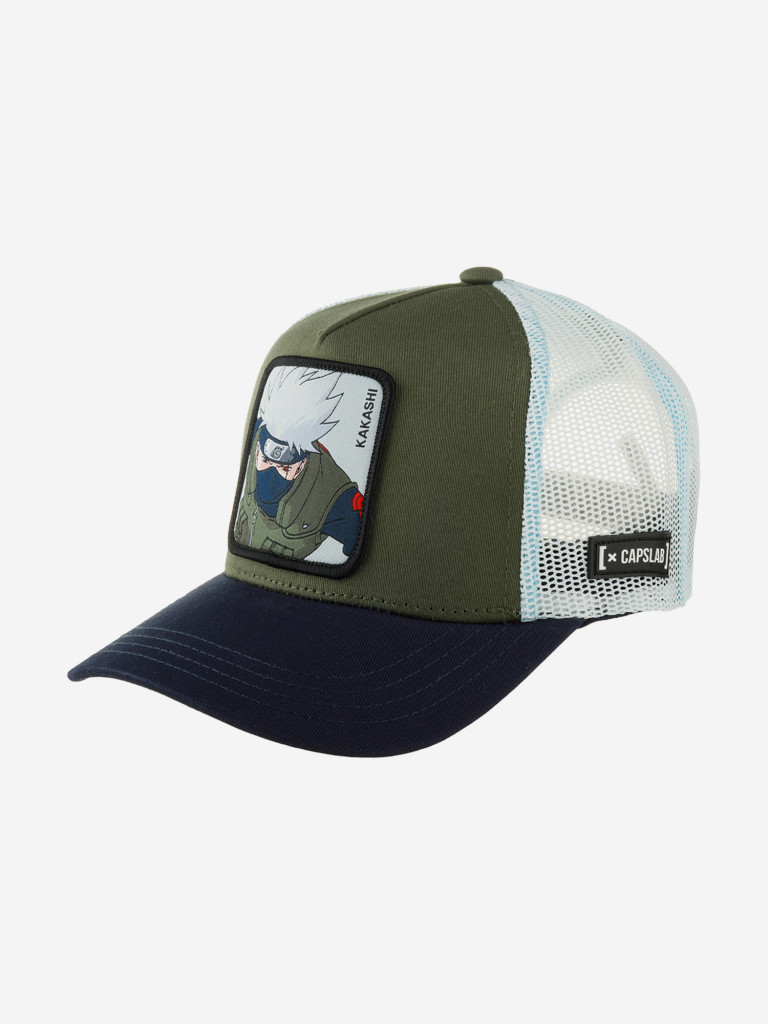 Бейсболка с сеточкой CAPSLAB CL/NS/3/KAK1 Junior Naruto Kakashi (оливковый)