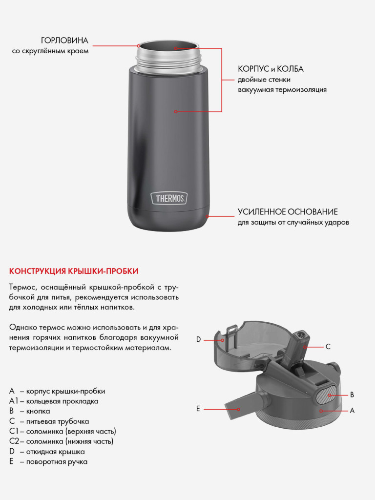 Термокружка для кофе 710 мл THERMOS GUARDIAN-4369