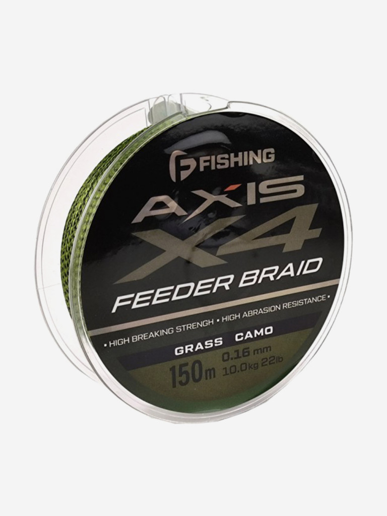 Шнур F-FISHING Axis Braid PE X4 Feeder 150м Grass Camo 0,16мм 10кг