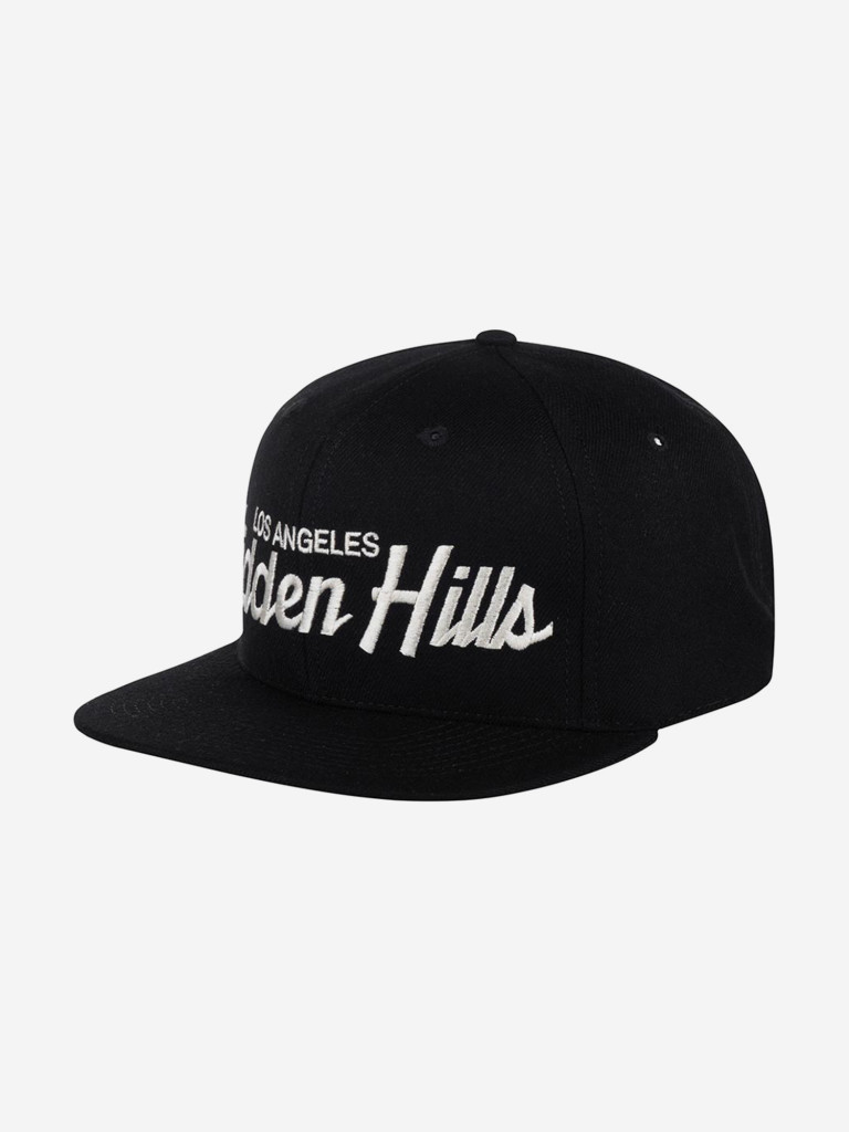 Бейсболка с прямым козырьком HOOD 100-MWL001-CA005-BK Hidden Hills, CA (черный)