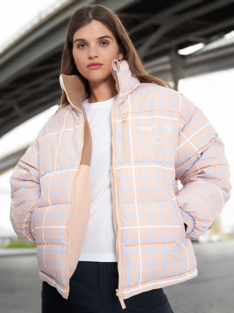 

Пуховик двусторонний женский Termit, Бежевый