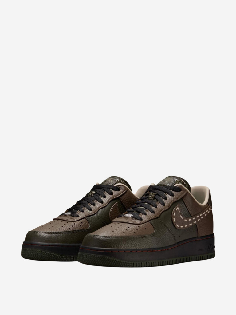 Кроссовки Nike Air Force 1 Cushioning Skateboard Shoes Men's Brown Green