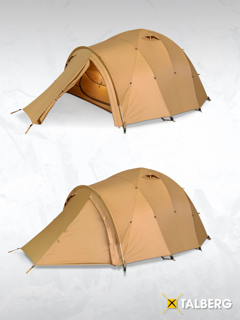 Палатка Talberg FANTOM 2-3 PRO трехместная туристическая экстремальная, алюминиевый каркас, двухслойная